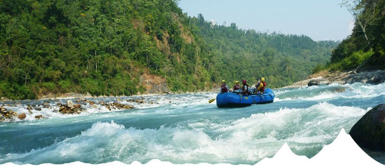 Rafting in Marsyangdi River in Nepal