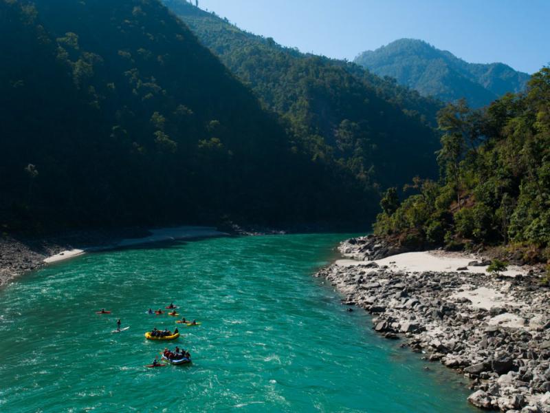 Rafting in Karnali River in Nepal